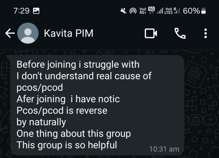 PCOS warrior shares her progress on weight loss and hormonal balance.